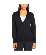 Banana Republic Black Boyfriend Cardigan  Cotton Rayon All Seasons NEW X... - $51.66 CAD
