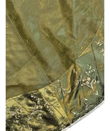 Vintage Christmas Tree Skirt Green Embroidered Beads Sequins 52” Shimmer... - $369.11 MXN