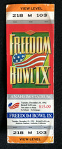 1992 Freedom Bowl IX Ticket Stub - Fresno State vs USC 12/29/92 - View Level - £15.81 GBP