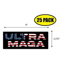 25 PACK 3.37&quot;x 9&quot; ULTRA MAGA Sticker Decal Political BS0467 - £18.37 GBP