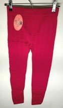 Tri-Union Women&#39;s Hot Pink Stretchable Leggings With Pattern One Size - $9.06