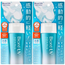 (2 Pieces X 70ml) Biore Kao UV Sunscreen Aqua Rich Watery Gel SPF50+ PA++++ - $29.99