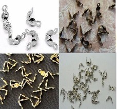 Calotte Crimp Beads Charlotte 4X7MM Silver Gold Plated Bronze Dull Silve... - $2.96+
