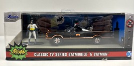 Classic TV Series Batmobile &amp; Batman 1:32 Jada Toys DC Diecast 2020 Sealed New - £15.76 GBP