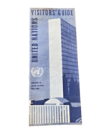 United Nations Brochure Pamphlet Vintage Travel 1960s UN Visitor&#39;s Guide - $18.49