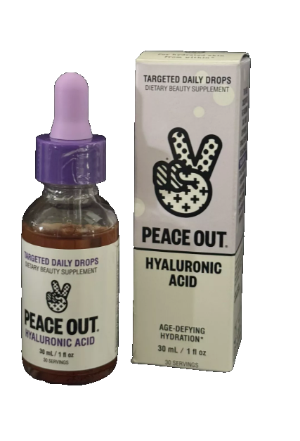 Peace Out Hyaluronic Acid Targeted Daily Drops Age defying Hydration 1FL - $19.77
