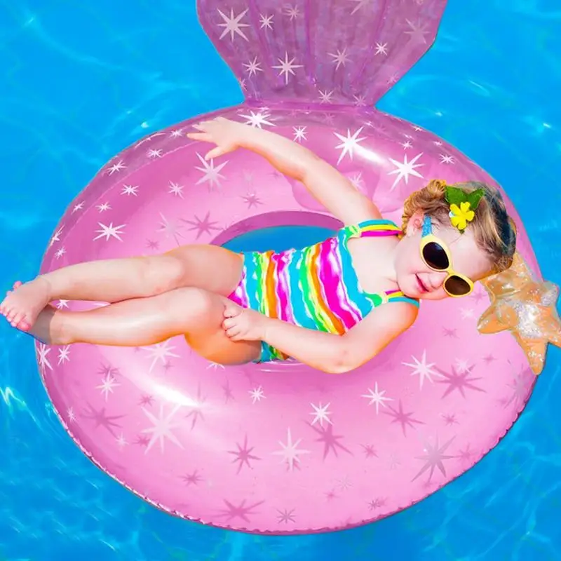 Mermaid Swimming Ring For Kids Adult Cactus Inflatable Floating Rows Lounger - £14.68 GBP+