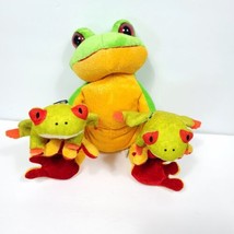 Ganz Webkinz Tree Frog &amp; Babies Plush Stuffed Animal 9” HM109 NO CODE Lo... - £17.36 GBP