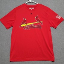 St. Louis Cardinals Mens T Shirt Size Large Majestic Red Cool Base Evolu... - £11.08 GBP