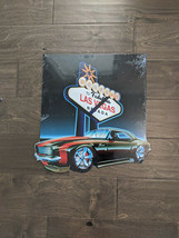 15&quot; Welcome To VEGAS Camero 3d cutout retro USA STEEL plate display ad Sign - £46.71 GBP