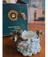 “Clarence and Angelica with Ariel” Boyds Bears Bearstone Votive Candle H... - $286.01 MXN