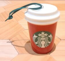 2016 Starbucks To Go Red Cup Ceramic Christmas Ornament, Washington State - $27.69 CAD