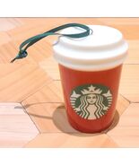 2016 Starbucks To Go Red Cup Ceramic Christmas Ornament, Washington State - $357.40 MXN