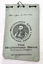 1948-1970 Multnomah Bank Bag w Native American Logo Very Good Shape Port... - $36.14