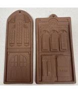 Vintage Hartstone Stoneware Cookie Molds 1880 ENGINE HOUSE and Bank Buil... - $374.94 MXN