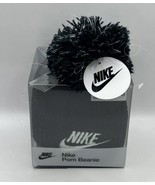 Nike Toddler Girls Pom Futura Lurex Beanie Hat Gift Box Black 2T-4T NEW - £14.91 GBP