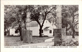 Evangelical United Brethren Church Riverside Park Milford Nebraska Postcard B7 - £6.63 GBP