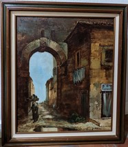 MID-CENTURY ORIENTALISM MOROCCO PORTUGAL IMPRESSIONIST OIL ON CANVAS PAI... - £398.43 GBP