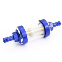 Blue Kawasaki ZZR 600 E 1993 - 2006 9mm Motorcycle Petrol Fuel Filter + Line - £11.15 GBP