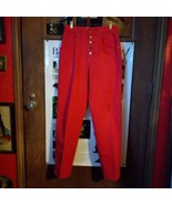 No! Jeans Absolutely Blues red no size tag, 28&quot; waist, High rise, tapered, - $45.00