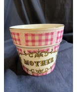 Vintage Ben’s Inc Mother Gingham Porcelain Pot 3.75” - £4.13 GBP