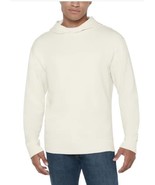 Gap Mens Hoodie White Long Sleeves Relaxed Fit Textured Fabric Heavyweight - $59.48 CAD