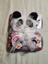 Forrest Purple Blanket Cozy Gift Set Panda Notebook Pencils Shaker Pen E... - £26.72 GBP