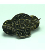 HARLEY DAVIDSON MOTORCYLE PINBACK PIN vintage badge emblem cycles ladies... - £10.83 GBP