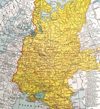 Map USSR As European Territory 1938 Print Antique Ephemera Atlas Russia DWU8 - £27.52 GBP