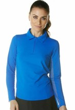 Nwt Ibkul Solid Royal Blue Long Sleeve Polo Golf Shirt - Sizes S M L Xl &amp; Xxl - £45.61 GBP