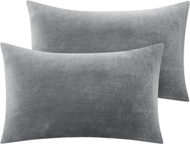 BEDELITE Flannel Pillowcases Standard Set of 2, Super Soft Fleece Pillow Case Co - £11.85 GBP
