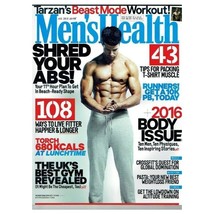 Men&#39;s Health Magazine August 2016 mbox3572/i The  UK&#39;s best gym revealed - £3.94 GBP