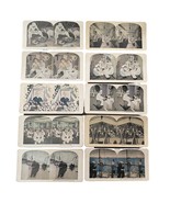 Antique Stereoscope Cards Lot Of 10 Life In The Navy WWI Drawings Military - £24.83 GBP