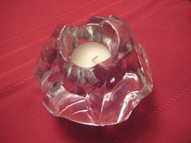 Scandinavian Glass Candle Holder  - $12.15