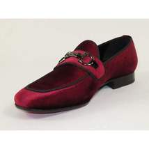 Men's GENIO Velvet Upper Leather Red Sole Shoes Turkey 120194637 Burgundy image 3