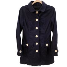 Wet Seal Women's S Navy Mod Retro Coat Y2K Revival Preppy Chic Fisherman... - $43.56
