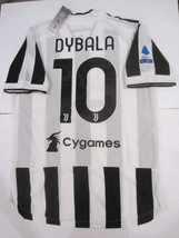 Paulo Dybala Juventus FC Serie A Match Slim White Home Soccer Jersey 2021-2022 - £72.38 GBP