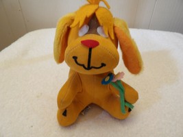 Vintage Yellow Dog Plush 6&quot; Dream Pets Stuffed Animal Toy Japan - £11.85 GBP