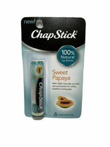 ChapStick (Sweet Papaya) Lip Butter Balm Sticks 100% Natural Great Taste Healthy - £3.40 GBP