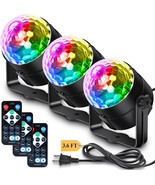 3-Pack Party Lights Disco Ball With Remote Control, 7-Color Sound Activated - $38.99