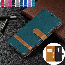 For Xiaomi Poco X3 NFC K20 8T Magnetic Flip Leather Canvas Wallet Case C... - £38.20 GBP