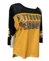 GIII 4Her Carl Banks NHL Pittsburgh Penguins Hockey Mesh Shirt Sz M Women&#39;s Top - £20.28 GBP