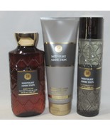 Bath &amp; Body Works Wash Cream Fragrance Mist Set Lot of 3 MIDNIGHT ADDICTION - $52.99