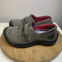 Keen Kaci Brown Leather Slip On Hiking Trail Walking Shoes Womens Size 7.5 - $34.64