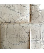 Map Coal Outcrops 1878 KKK Geological Greene County Pennsylvania Victori... - £312.89 GBP
