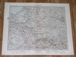 1908 Original Antique Map Of Netherlands Arnhem Germany Muenster Ruhrgebiet - £17.09 GBP