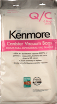 6 Kenmore Sears Type Q/C HEPA Vacuum Bags Style 5055 20-50558 50557 53292 - $15.88