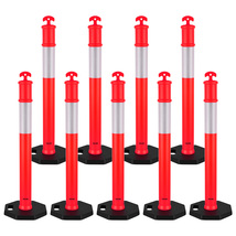 VEVOR 9 Pieces Traffic Delineator Posts, 44.88 inches Traffic Safety Con... - $189.99