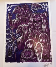 The Dark Crystal -MOVIE Poster 13x19 Purple/violet Signed By Artist Frank Forte - £22.05 GBP