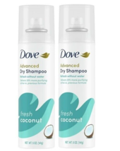 Dove Advanced Repairing Dry Shampoo, Fresh Coconut, 5 oz 2 Pack - £15.21 GBP